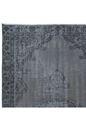 170x283 cm El Dokuması Gri Halı, Oturma Odası ve Çalışma Odası için Modern Halı