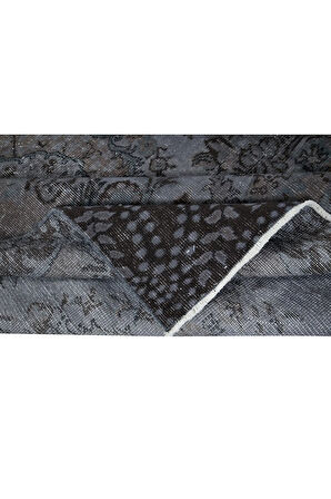 170x268 cm Gri Renkli El Dokuması Halı, Yenilenmiş Modern Türk Halısı