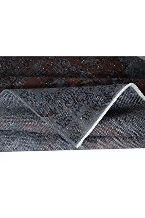 150x258 cm Çağdaş El Yapımı Gri Renkli Türk Halısı, 100% El Yapımı Alan Halısı