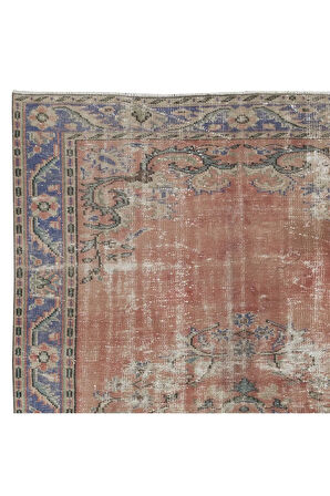 180x290 cm Benzersiz Eski Köy Halısı, Yaşlı Dekoratif Halı, El Yapımı Türk Kabile Halısı