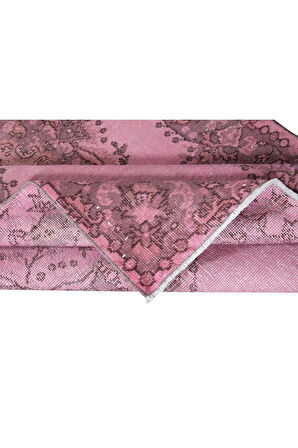 116x211 cm, Pembe Salon Halısı, El Dokuması Yünlü Türk Halısı, Pamuklu Alan Halısı