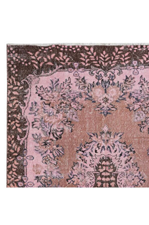 172x300 cm, Pembe Tonlarda El Dokuması Halı, Modern El Düğümlü Halı, Eski Türk Halısı