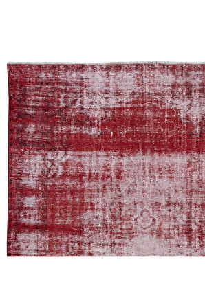 185x303 cm, El Yapımı Türk Halısı, Kırmızı El Dokuması Halı, Modern Yünlü Halı