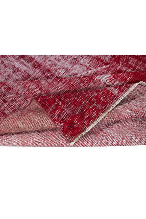 180x277 cm, Kırmızı Tonlarda El Dokuması Halı, Modern El Düğümlü Halı, Eski Türk Halısı