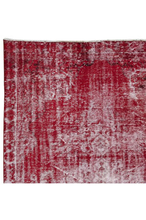180x277 cm, Kırmızı Tonlarda El Dokuması Halı, Modern El Düğümlü Halı, Eski Türk Halısı