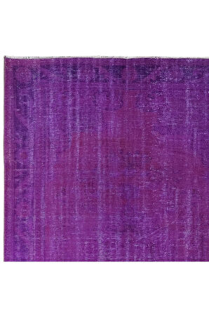 178x278 cm Modern Ev Dekoru Halı, El Dokuma Halı, Yenilenmiş Mor Halı, Türkiye'den El Yapımı Halı