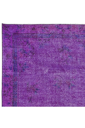 193x323 cm Mor Dış & İç Mekan Halısı, El Yapımı Halı, El Dokuma Türk Halısı, Eski Yenilenmiş Halı