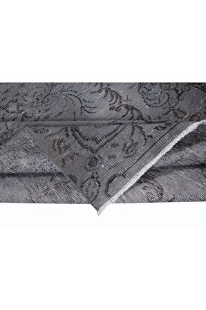 157x261 cm El Yapımı Türk Halısı, Gri El Dokuması Halı, Modern Yünlü Halı