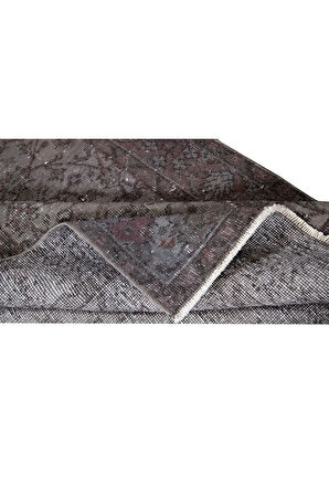 110x205 cm Geleneksel El Dokuması Gri Halı, Anadolu'dan Yünlü Halı, Modern Alan Halısı