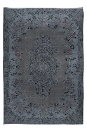 211x300 cm Modern Ev ve Ofis Dekoru için Gri Halı, El Yapımı Anadolu Halı