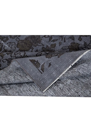 146x245 cm Çağdaş Gri Halı, El Düğümlü Mutfak Halısı, El Yapımı Halı