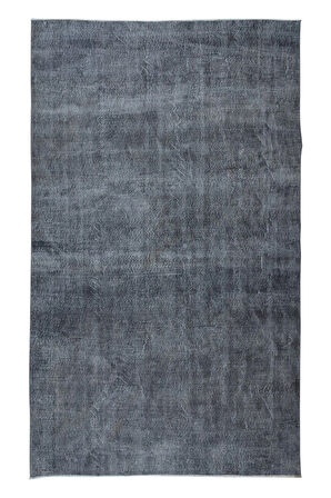 226x375 cm Gri El Dokuması Büyük Halı, Mutfak ve Yemek Odası için Modern Halı