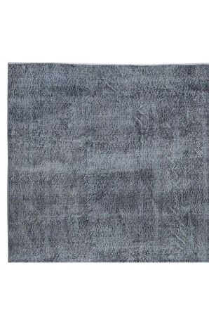226x375 cm Gri El Dokuması Büyük Halı, Mutfak ve Yemek Odası için Modern Halı