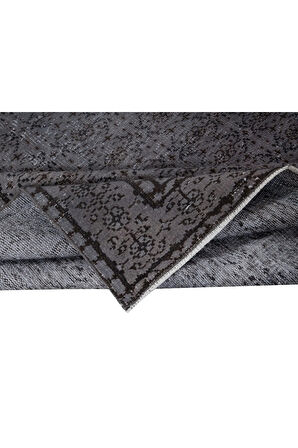 171x254 cm Çağdaş Gri El Dokuma Halı, Yenilenmiş Anadolu Halısı