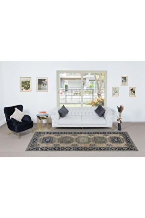 140x354 cm Eski Merdiven Halısı, El Yapımı Koridor Halısı, Türk Yolluk Halısı