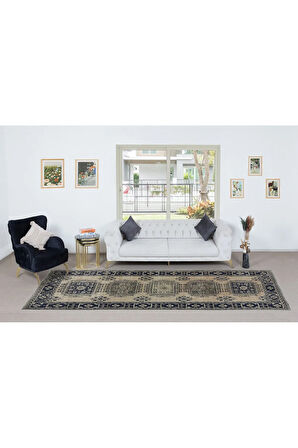 143x357 cm Eski El Düğümlü Koridor Halısı, Geniş Koridor Yolluğu, Merdiven Halısı