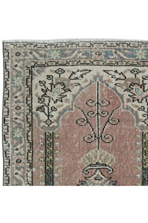 74x116 cm 20.Yüzyıl Ortası El Yapımı Küçük Halı, Eski Paspas Halı, Dekoratif Paspas