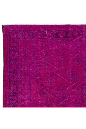 178x297 cm, Modern Ev Dekoru Halı, Pembe El Yapımı Halı, Geleneksel Yünlü Halı
