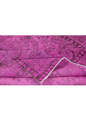 169x272 cm, Çağdaş Pembe Halı, El Düğümlü Mutfak Halısı, El Yapımı Halı