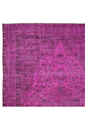 169x272 cm, Çağdaş Pembe Halı, El Düğümlü Mutfak Halısı, El Yapımı Halı
