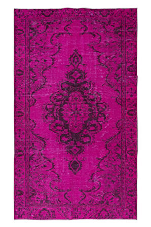 166x278 cm, Pembe El Dokuması Halı, Mutfak ve Yemek Odası için Modern Halı