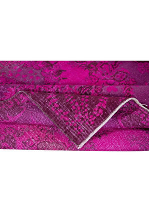 165x258 cm, Pembe Tonlarda El Dokuması Halı, Modern El Düğümlü Halı, Eski Türk Halısı