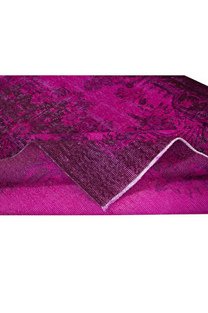 171x280 cm, Pembe Oturma Odası Halısı, Yenilenmiş Türk Halısı, El Düğümlü Alan Halısı