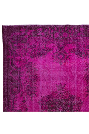 171x280 cm, Pembe Oturma Odası Halısı, Yenilenmiş Türk Halısı, El Düğümlü Alan Halısı