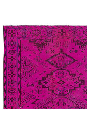 166x261 cm, Modern El Yapımı Halı, Pembe Çocuk Odası Halı, Pembe Ev Dekoru