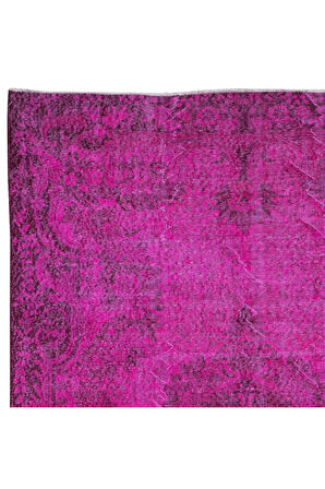 176x291 cm, El Düğümlü Pembe Halı, Modern El Dokuması Yün ve Pamuktan Yapılmış Alan Halısı