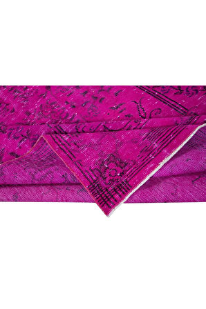 173x275 cm, Geleneksel El Dokuması Pembe Halı, Anadolu'dan Yünlü Halı, Modern Alan Halısı