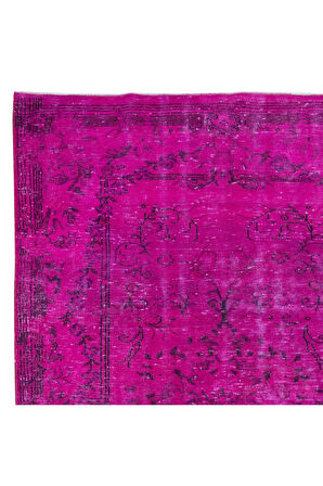 173x275 cm, Geleneksel El Dokuması Pembe Halı, Anadolu'dan Yünlü Halı, Modern Alan Halısı