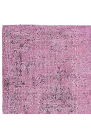 176x280 cm, Pembe Salon Halısı, El Dokuması Yünlü Türk Halısı, Pamuklu Alan Halısı