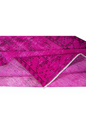 162x281 cm, El Dokuması Halı, Pembe Modern Halı, El Yapımı Yünlü Halı