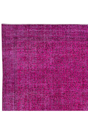 157x254 cm, Modern Ev Dekoru Halı, Pembe El Yapımı Halı, Geleneksel Yünlü Halı