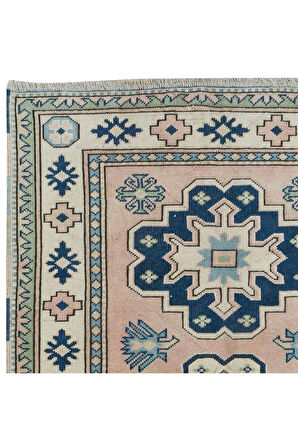 128x209 Cm Oturma Odası Için El Düğümlü Türk Halısı, Yemek Odası Için Eski Halı