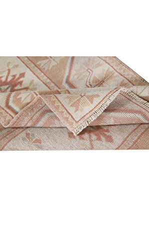 80x120 cm Eski Geometrik Küçük Halı, El Yapımı Vurgulu Halı, Türk Paspası