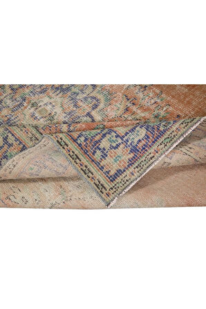 175x283 cm Eski Geleneksel El Yapımı Türk Halısı, Yünlü El Düğümlü Halı