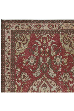 159x272 cm Oturma Odası Dekoru için Eski Türk Köy Halısı, El Yapımı Oda Boyutunda Yünlü Halı