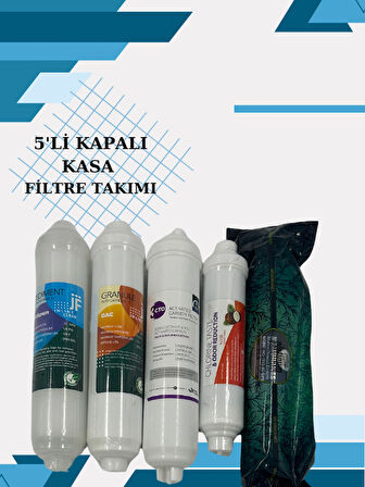 Açık Kasa Su Arıtma Cihazı Filtre Seti Tatlandırıcı Filtre, Platinum Mebran 5'li (SET)