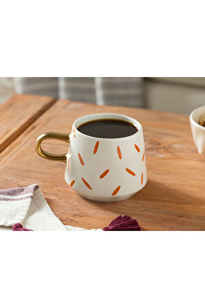 Apaz Stoneware Kupa 350 Ml Turuncu
