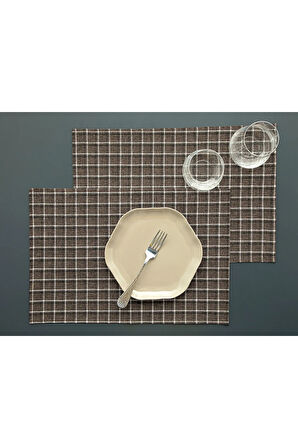Claudia 2'li Amerikan Servis 30x45 Cm Gri