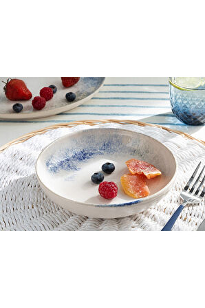 Aqua Sense Seramik Çukur Tabak 18 Cm Mavi