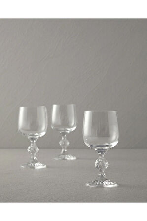 Glossy Kristalin 3'lü Bardak 230 ml Şeffaf