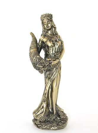 Evimdeyokyok Polyester Bereket Tanrıcası Fortuna Figürü 22x6 Cm