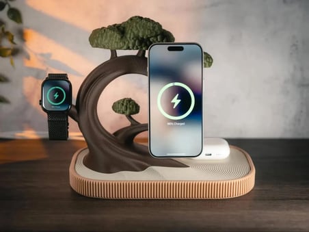 APPLE TELEFON-SAAT-KULAKLIK ŞARJ STANDI
