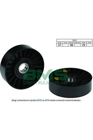 Alternatör Gergi Rulmanı 503KIT Astra F-G 2.0dtı-Vecrta B-C2.0dtı-2.2dcı-Zafıra-Sıgnum-Omega