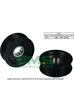 Alternatör Gergi Rulmanı Accent Era 1.5 Crdı 06 252872a000 Uyumlu