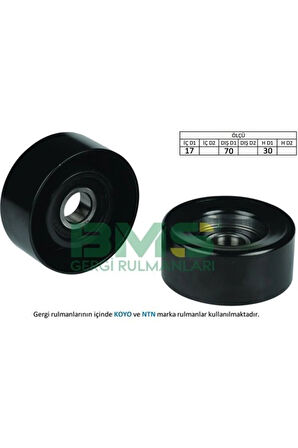 Alternatör Gergi Rulmanı Kolsuz Honda Cıvıc 06-12 1.6 / 1.8i 70X30.5