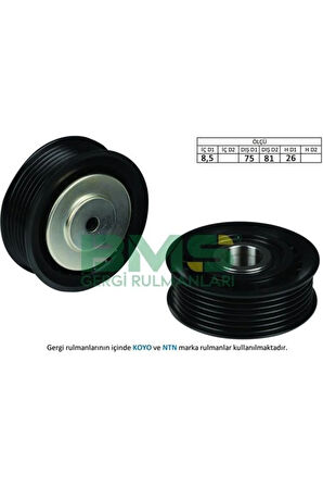 Alternatör Gergi Rulmanı Transporter T4 2.0-2.4d-2.5-2.5tdı 90-03 58115136